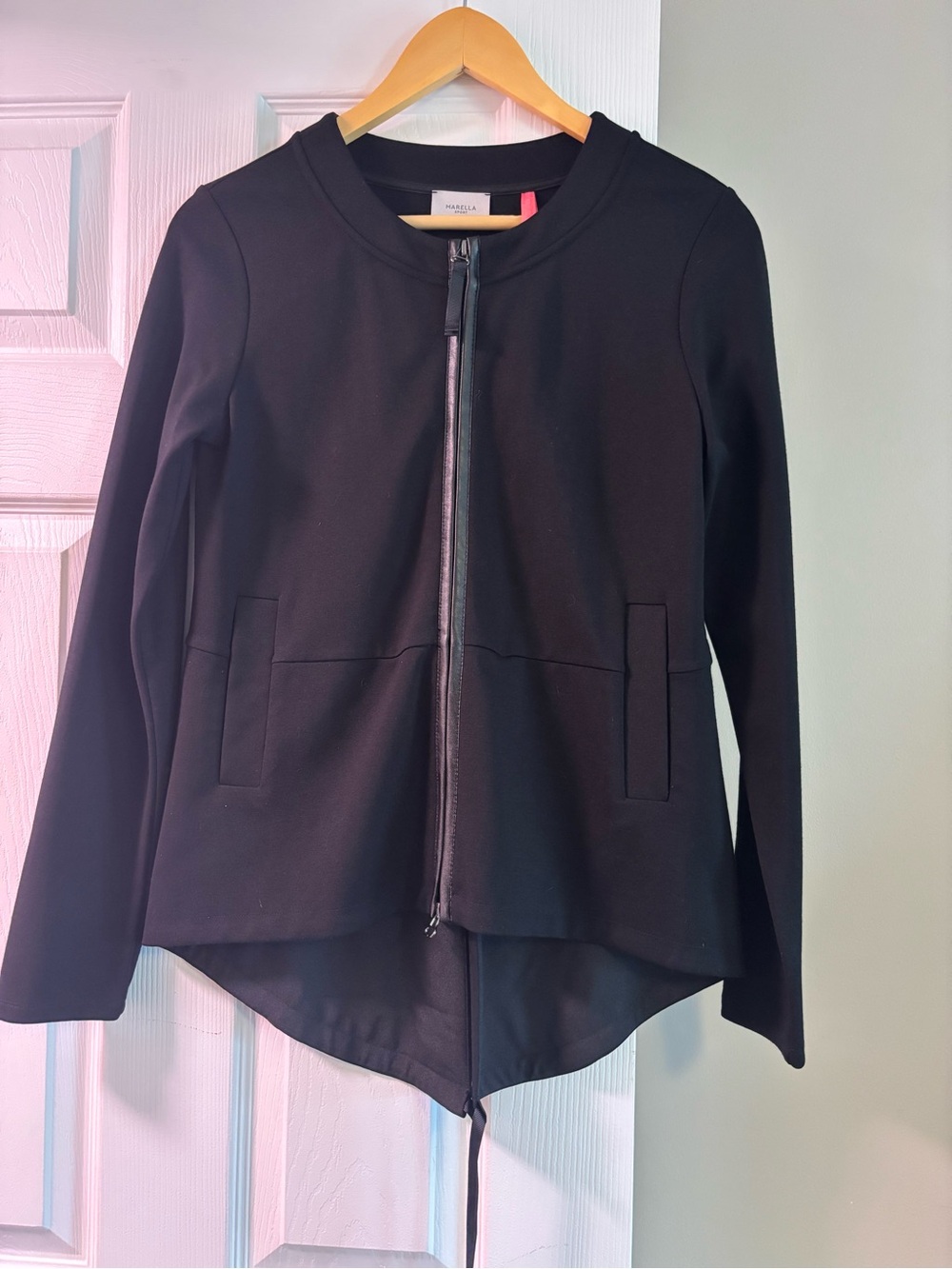 MARELLA Black Zip-Front sporty Jacket